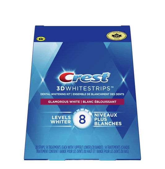 Crest 3D Whitestrips - Blanc éblouissant (8 niveaux)