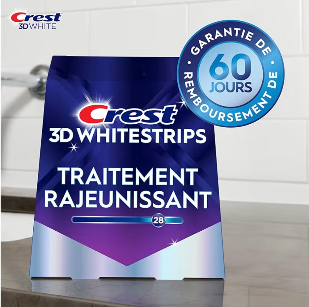 Crest 3D Whitestrips - Blanc Professionnel (28 niveaux)