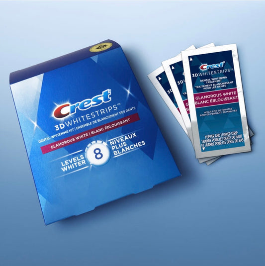 Crest 3D Whitestrips - Blanc éblouissant (8 niveaux)